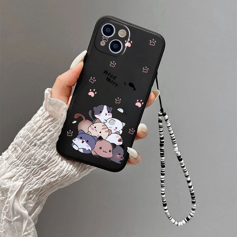 

A Bunch Of Cats Phone Case With Lanyard For Iphone 14, 13, 12, 11 Pro Max, Xs Max, X, Xr, 8, 7, 6s, Plus, Mini, Gift For Birthday
