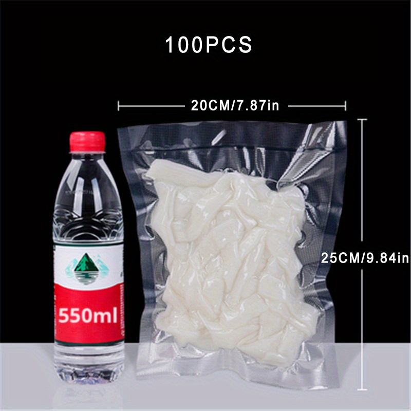 100pcs Kitchen Food Vacuum Sealer Bags Long Keeping 10x15 15x20 15x25 17x25 20x25 20x30 25x30 25x35 28x35