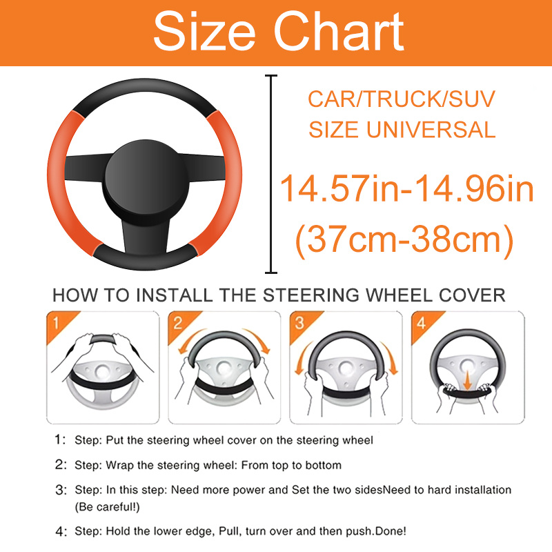Enhance Your Car's Style with Rhombus Steering Wheel Cover