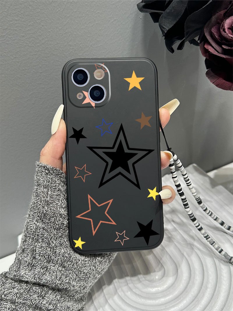 Stars Phone Case With Lanyard For Iphone 14, 13, 12, 11 Pro Max
