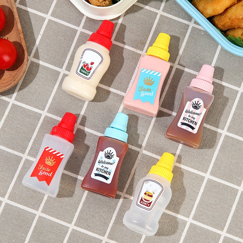 Mini Ketchup Bottle Condiment Honey Mustard Squeeze Bottle Portable