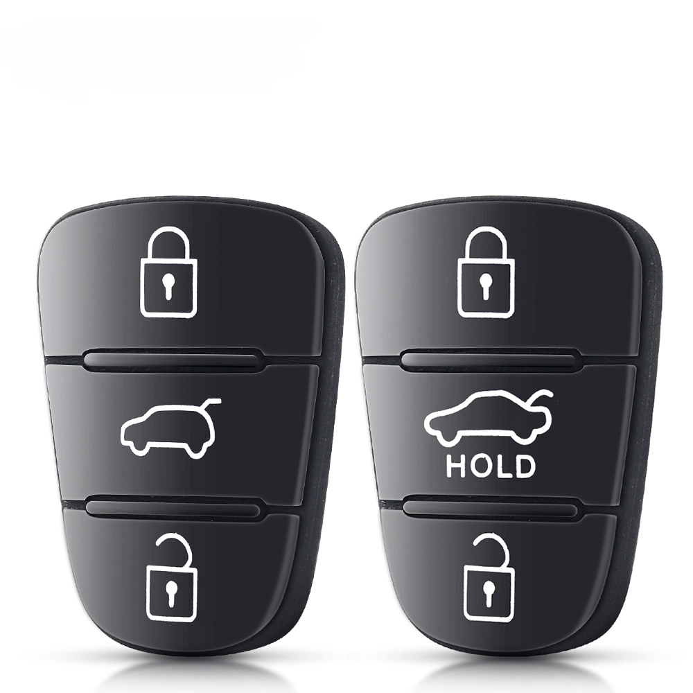 3 tasten Fernbedienung Auto Schlüssel Shell Fob Gummi Pad Für Hyundai I10  I20 I30 IX35 für Kia K2 K5 Rio sportage Ceed Schlüssel Fall - AliExpress