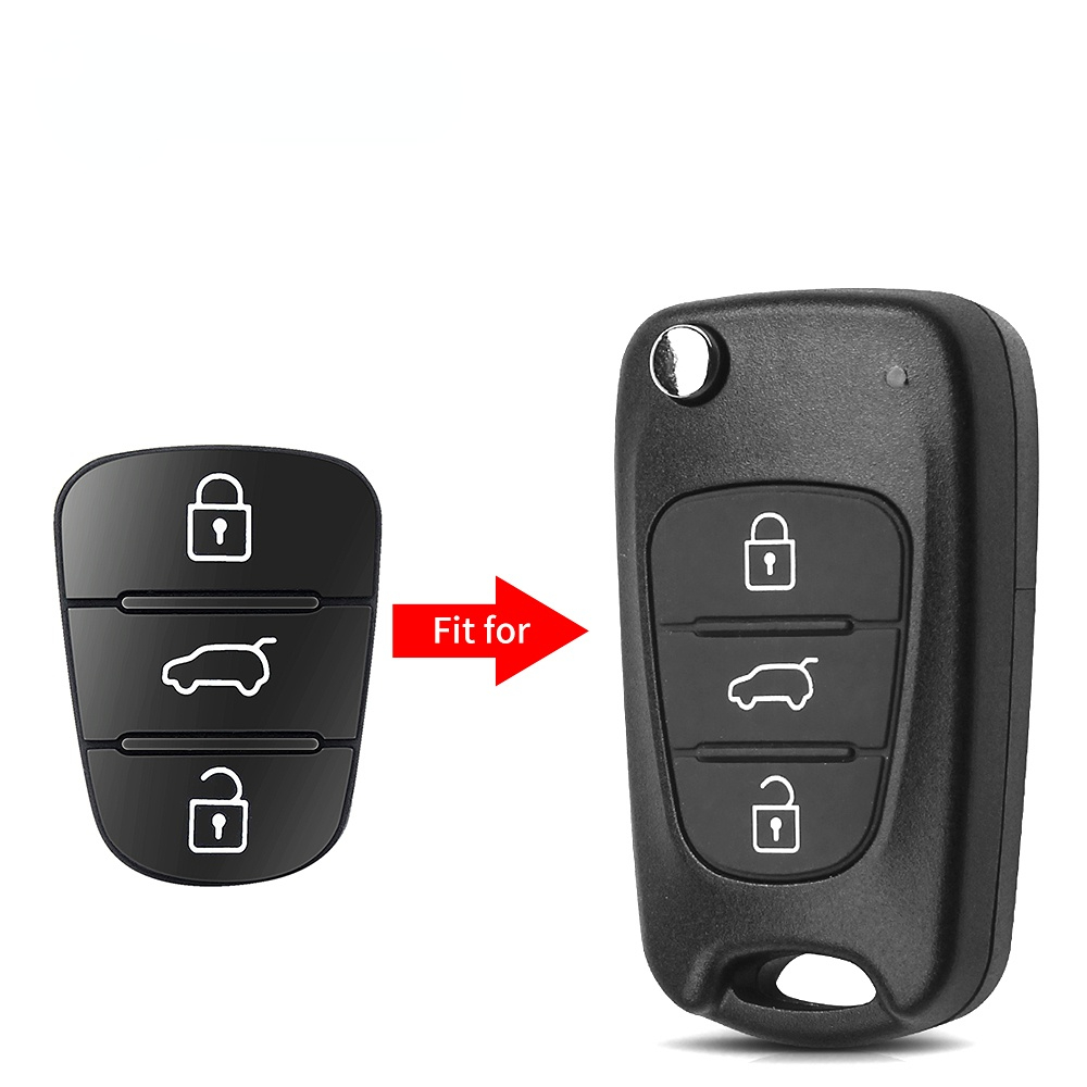 3 tasten Fernbedienung Auto Schlüssel Shell Fob Gummi Pad Für Hyundai I10  I20 I30 IX35 für Kia K2 K5 Rio sportage Ceed Schlüssel Fall - AliExpress