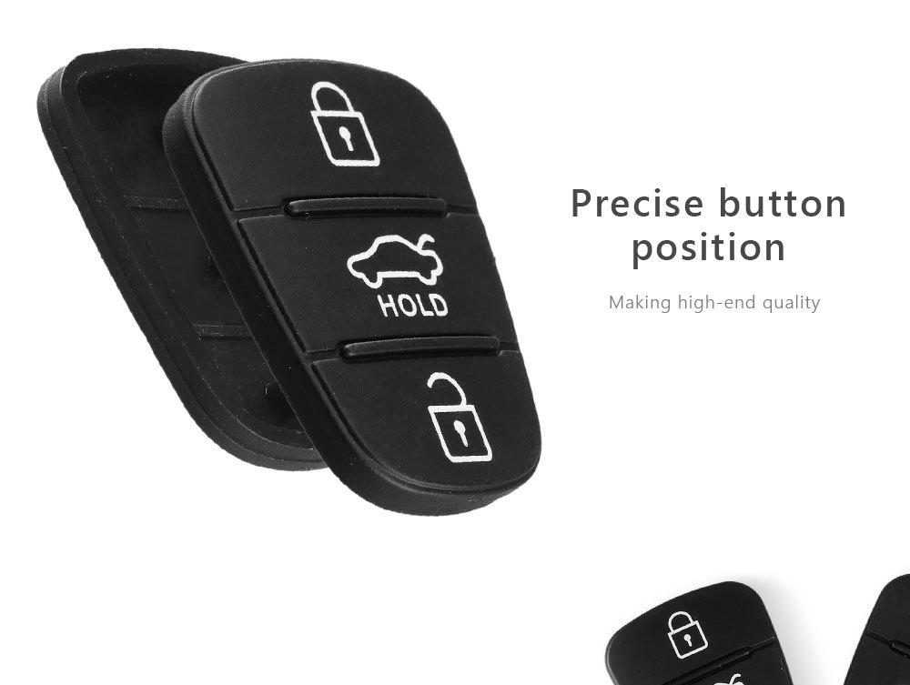Silikon 3 Tasten Tastatur Shell Ersatzschlüssel für Hyundai Kia Auto  Schlüssel Partd