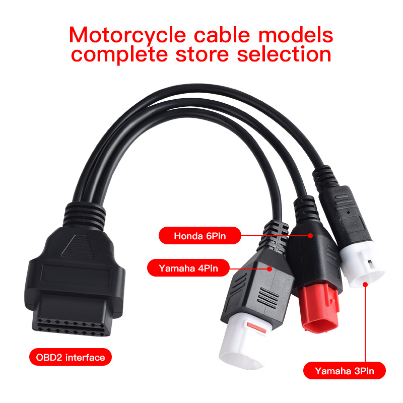 Honda 6pin OBD2 diagnostic connector cable for Honda motorcycle