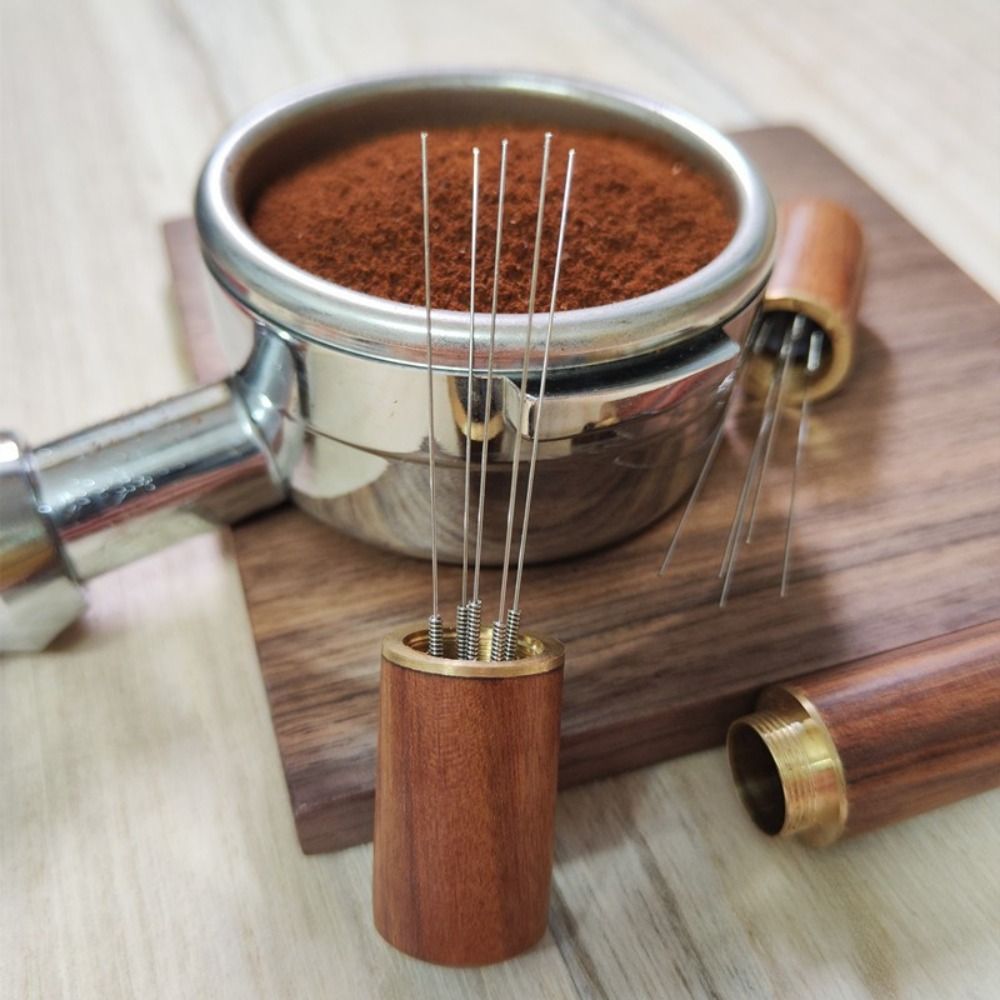 Agitador de café espresso, herramienta de distribución de espresso,  herramienta de agitación de café, herramienta de distribución profesional  de tipo aguja de mano barista con 3 agujas XianweiShao 1327533056335