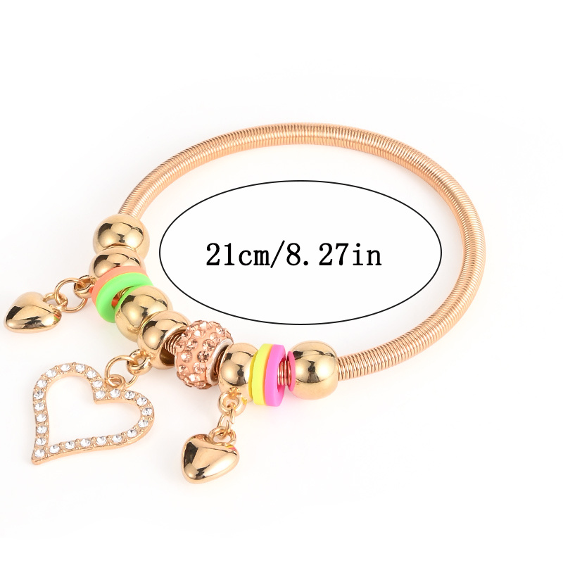 Lock & Key Charm Bracelet - 21cm