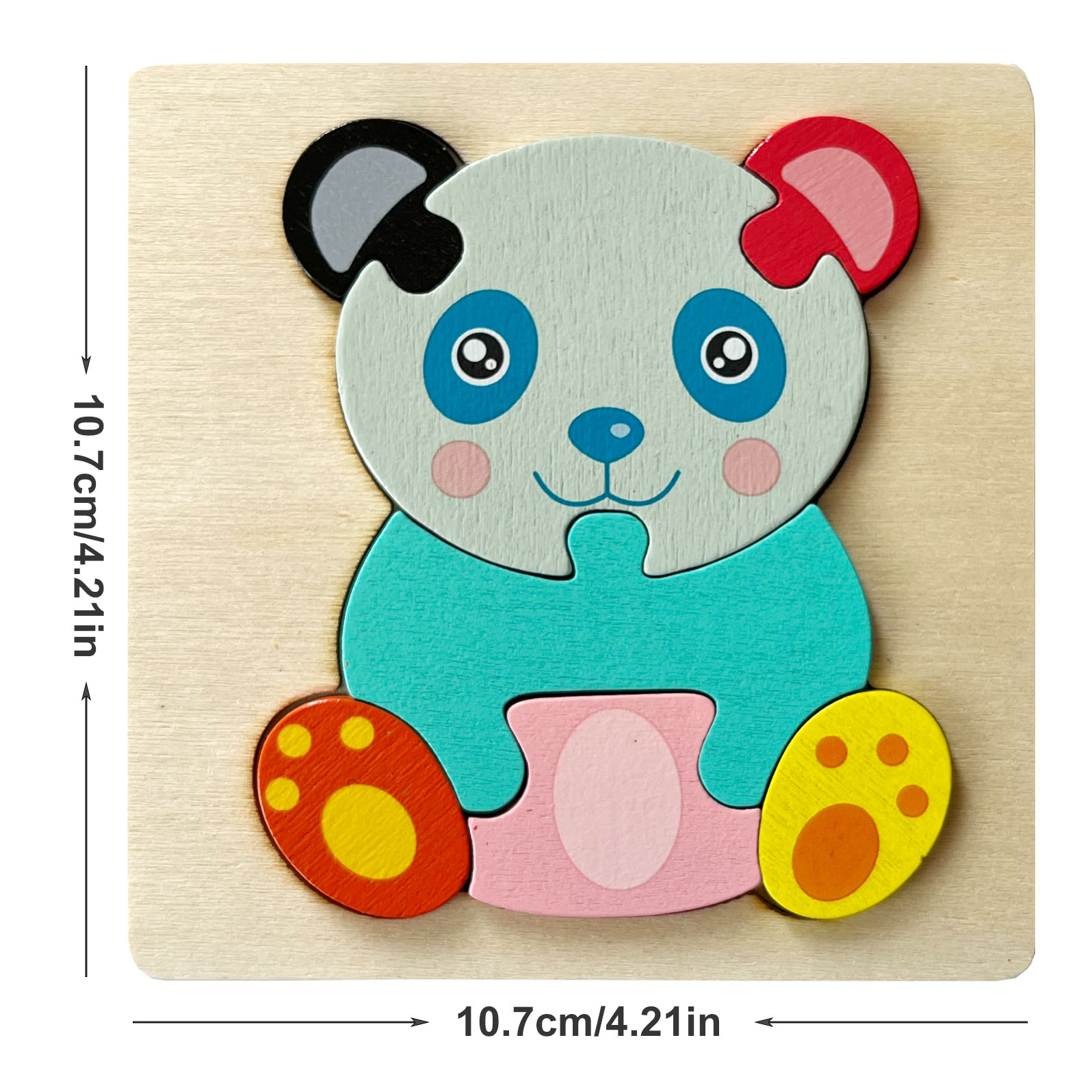 Baby Wooden Jigsaw Puzzle Cartoon Animals Montessori Giochi - Temu