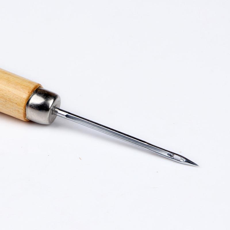 Wooden Handle Sewing Awl Pin Punching Hole Maker Stitching Awl Kit