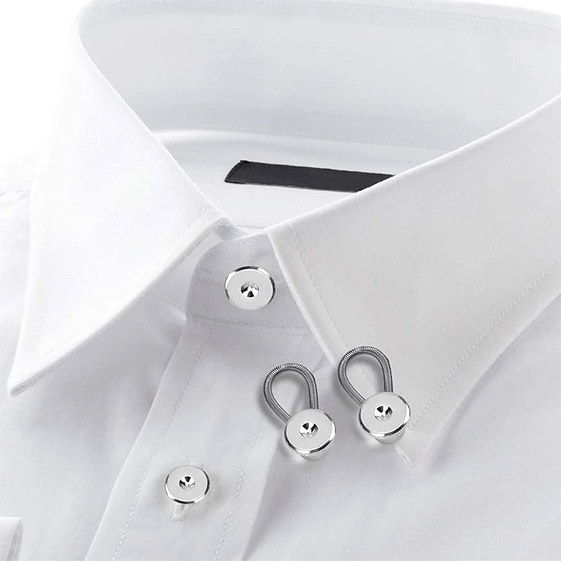 Collar Extension Metal Button Shirt Waist Extender - Temu