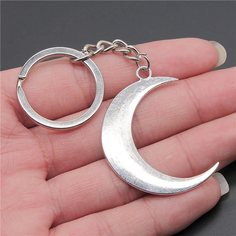 2pcs Couple Sun & Moon Pattern Magnetic Heart Charm Fashion Keychain For  Key Decoration