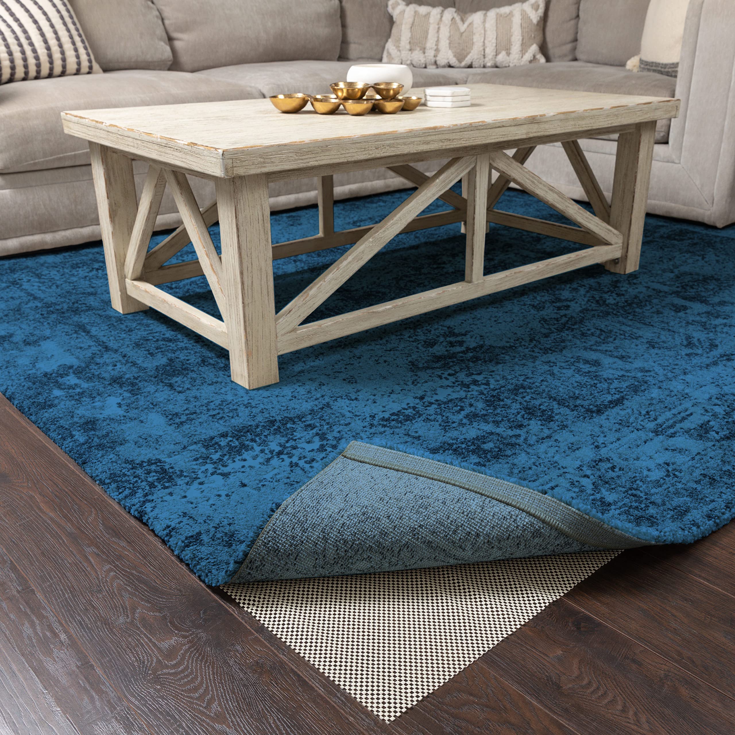 Non-slip Rug Pad For Hardwood And Carpet - Keep Your Rugs Safe And