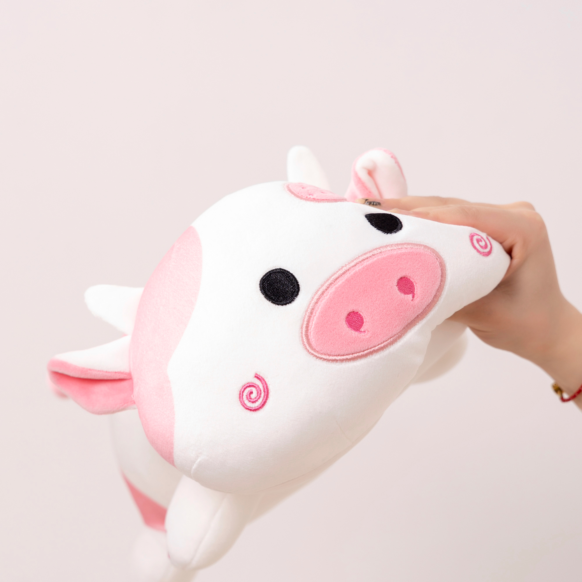 13.78 Adorable Strawberry Cow Stuffed Animal Soft Cuddly Toy - Temu