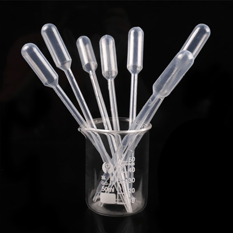 100Pcs 3ml Plastic Transfer Pipettes Disposable Eye Dropper