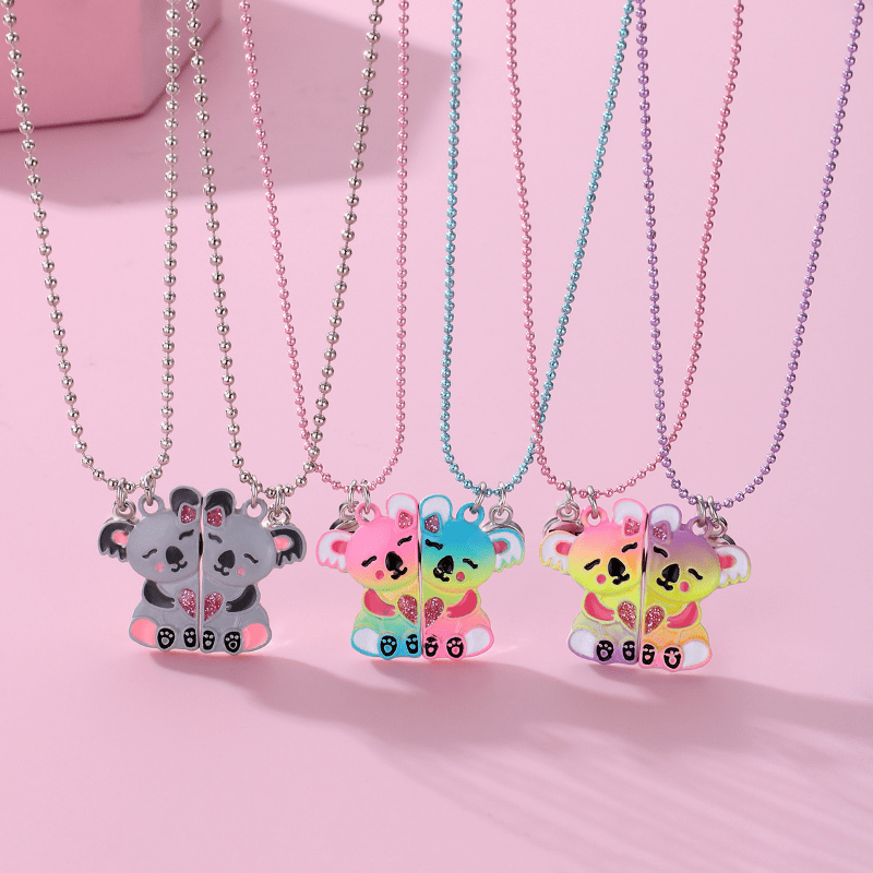 Happy Kisses Koala Bear Necklace - Adorable Koala Pendant Gift for Animal  Lovers - Charming Jewelry for Girls 8-12, Women, Teens, and Kids - with