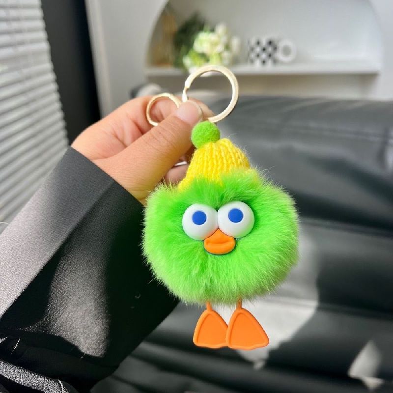 Cute Funny Plush Elf Keychain, Creative Big Eye Hair Duck Doll, Small Gift, Key  Chain, Bag Pendant - Temu