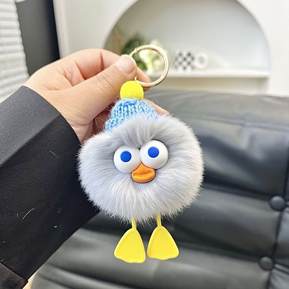 Cute Funny Plush Elf Keychain, Creative Big Eye Hair Duck Doll, Small Gift, Key  Chain, Bag Pendant - Temu