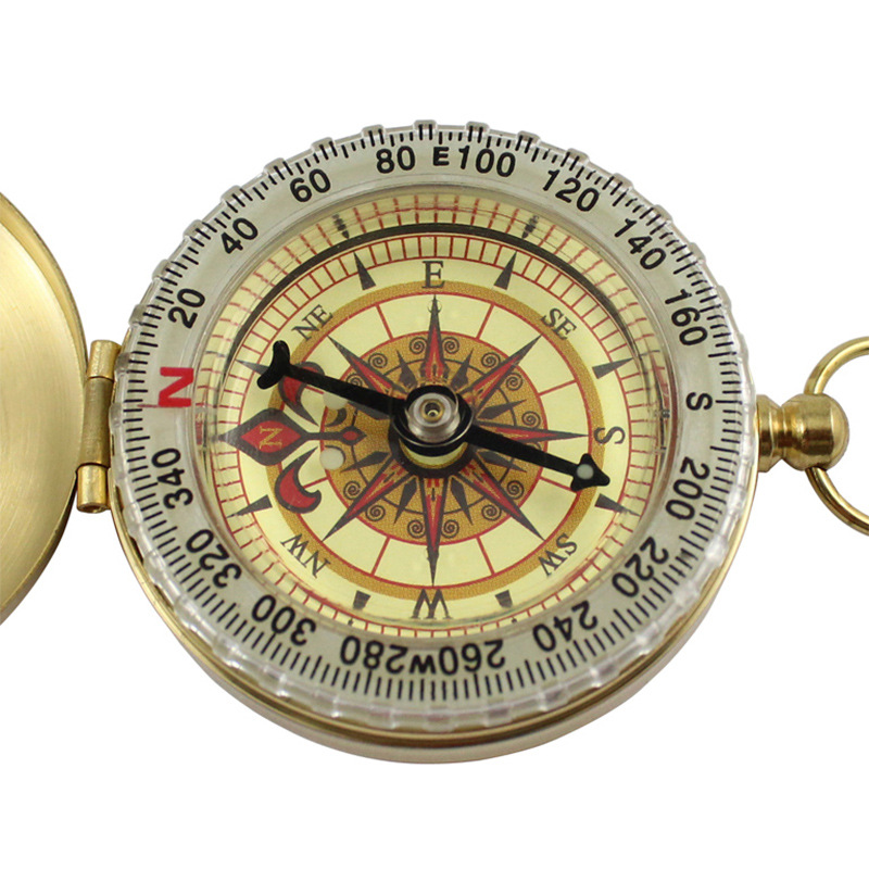 Golden Brass Compass