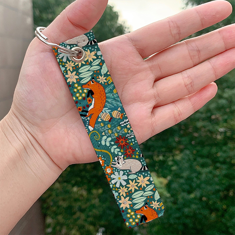 Woodland Fabric Lanyard Fabric Lanyard Lanyard for Keys Key 