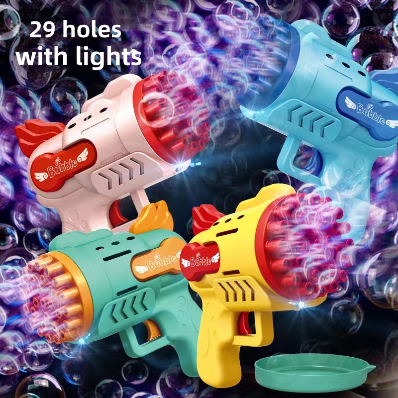 Colorful Bubble Gun With Rich Bubbles - Automatic Soap Rocket Bubble Maker  For Little Boys And Girls - Perfect For Parties, Weddings, And Summer  Outdoor Fun - Temu