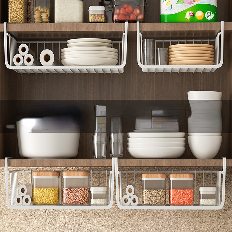 Simple Storage Basket Under Shelf Multifunctional Office - Temu