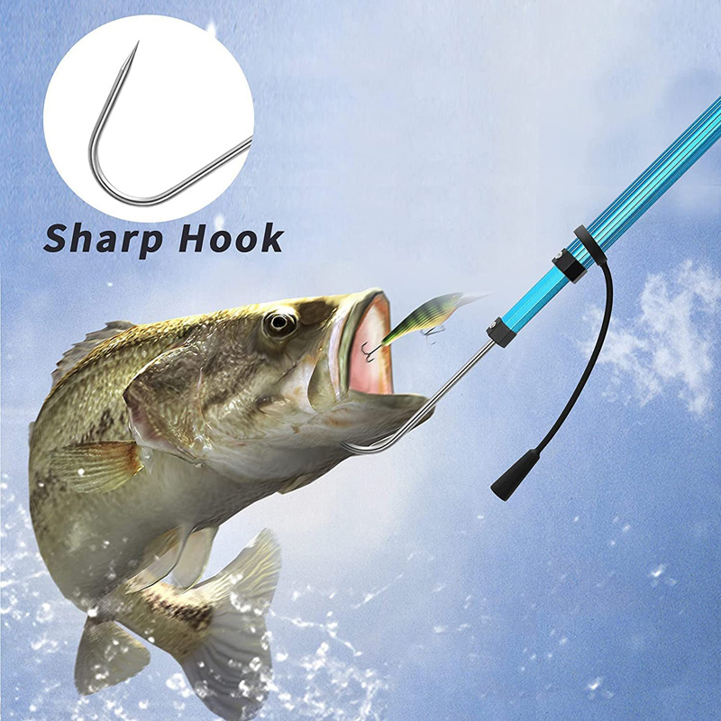 Fishing Spear Hook Tackle Fish Landing Gaff, Folding 2 Section Extendable  Telescopic Pole Handle price in Kuwait, Souq Kuwait