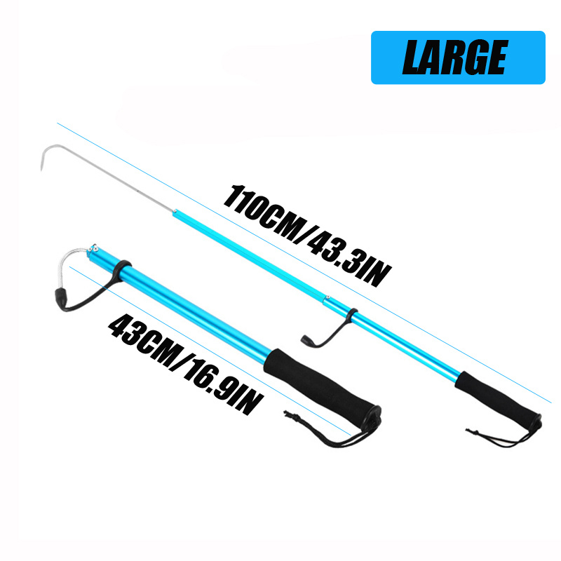 Telescopic Fishing Gaff Lightweight Aluminum Pole Nonslip Temu