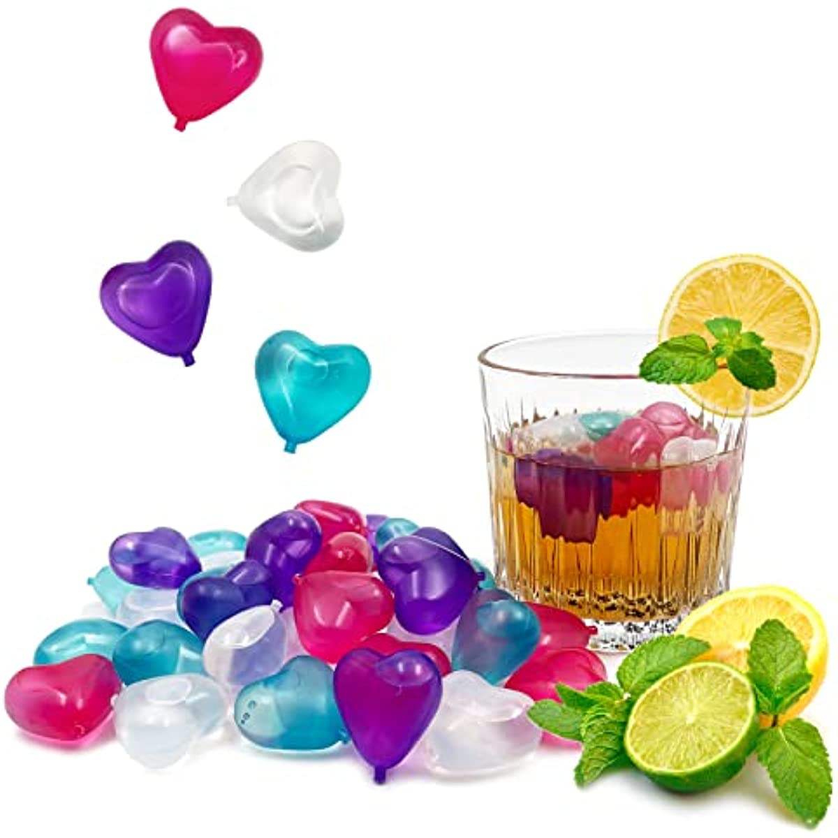 Glaçon réutilisable, glaçons en plastique recongelés réutilisables, pour  boissons, cocktails comme le whisky, le vin ou le café, formes carrées en