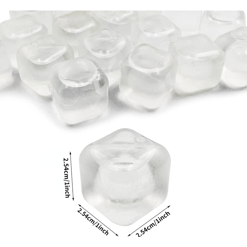 Buy 60 Pack Reusable Ice Cube for Drinks, Refreezable Plastic Ice