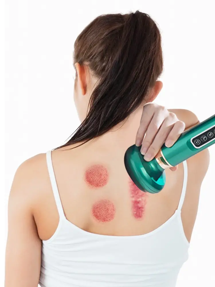 1pc portable electric cupping massager vacuum suction cup scraping reduces the look of cellulite beauty health scraping infrared heat massager details 5