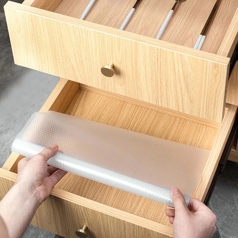 1 Roll Eva Non-slip Drawer Liner, Drawer Mat, Table Mat, Cabinet