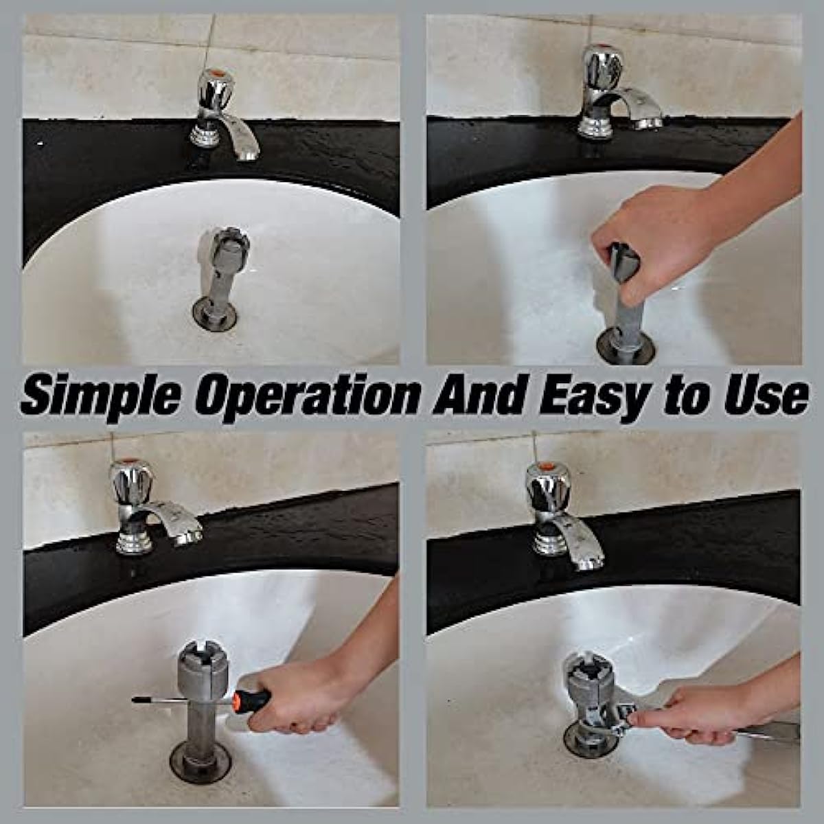 Tub Drain Remover Wrench Install & Remove Bath & Shower Drains Closet Spuds  Squa
