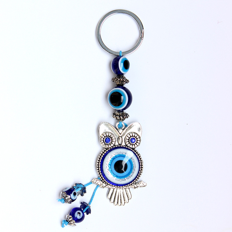 Türkisch Blau Evil Eye Schlüsselanhänger Auto Schlüsselanhänger Amulett  Glücksbringer Hängender Anhänger