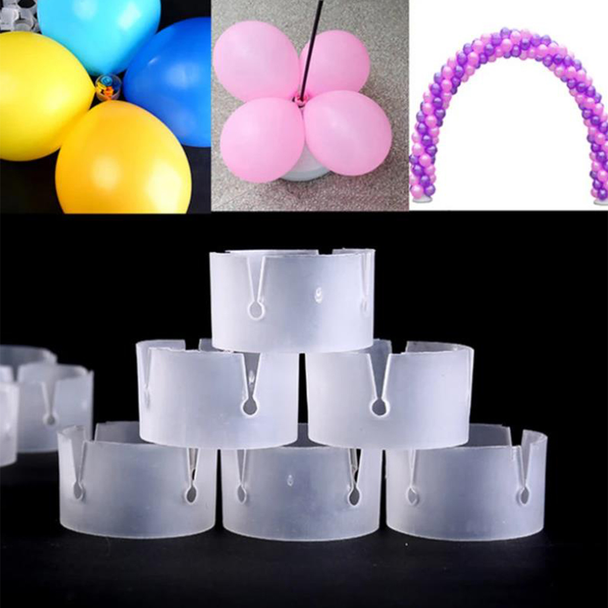 50PCS Balloon Buckle Clips, Balloon Accessories, Party Supplies