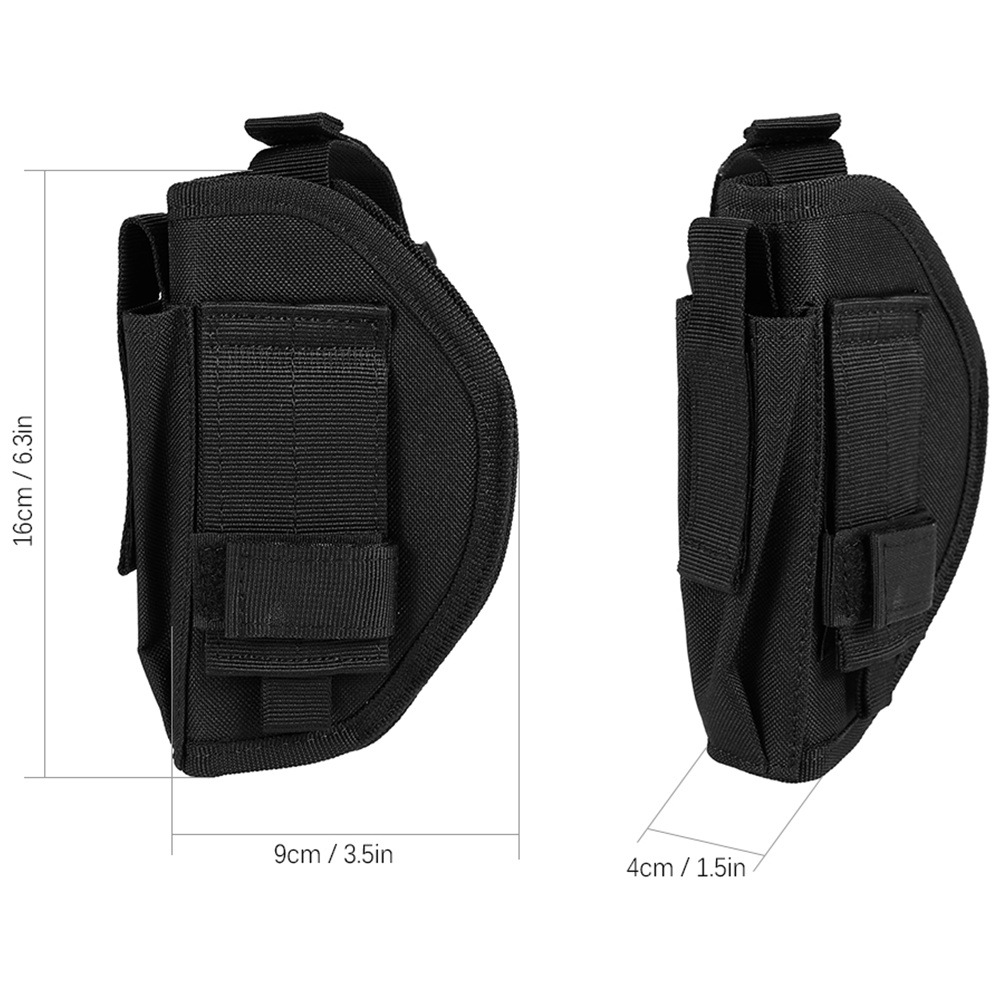 Universal Tactical Belt Holster With Magazine Pouch Securely - Temu