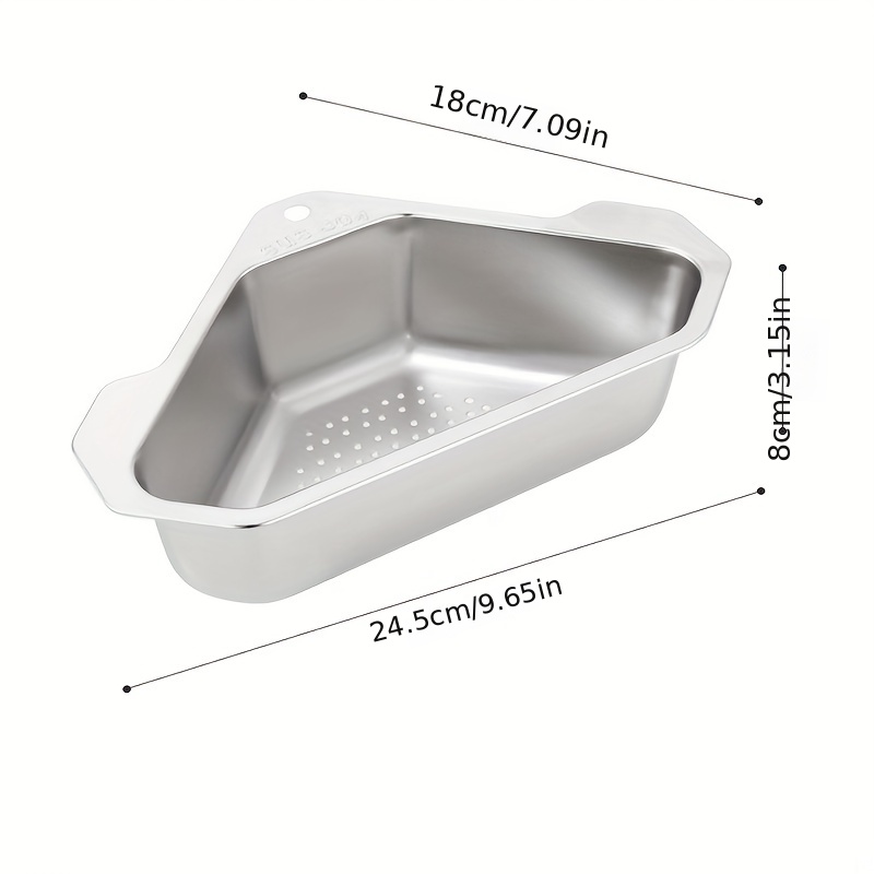 Panier de vidange d'évier en acier inoxydable colander filtre d'évier filtre  alimentaire selle filtre