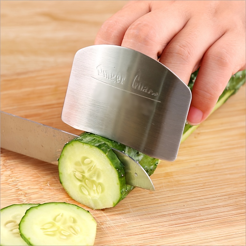 finger guard for cutting kitchen tool finger guard stainless steel finger protector for restaurant avoid hurting when slicing and dicing kitchen safe chop cut tool details 0