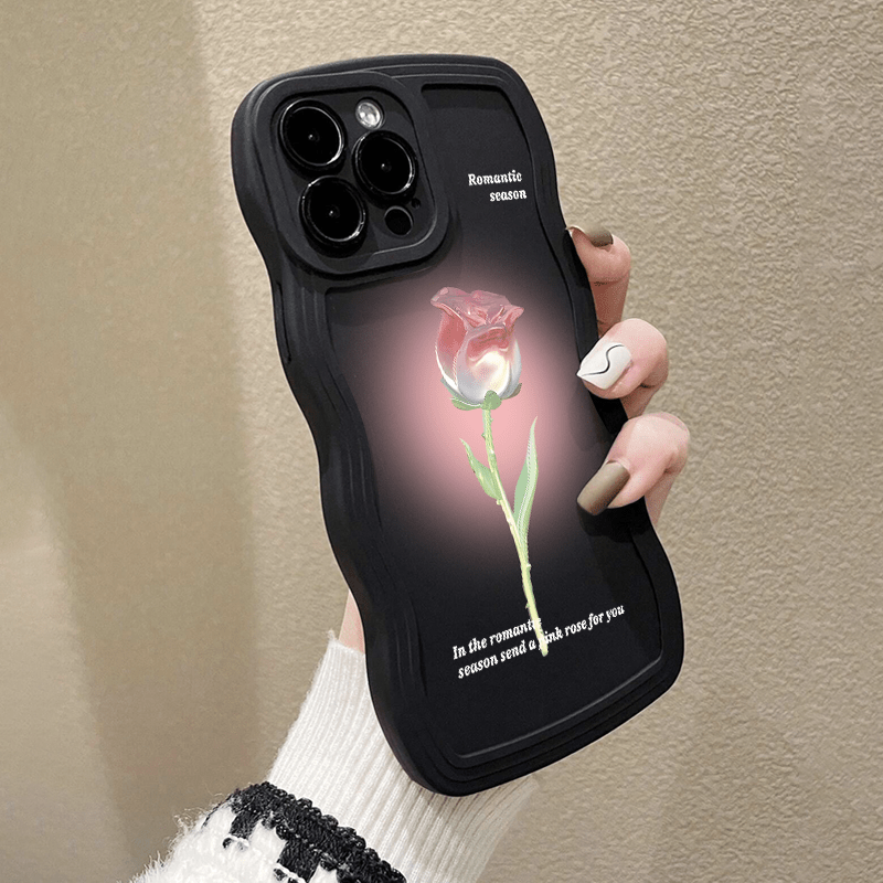 

Phone Case For Apple Iphone 14, 13, 12, 11 Pro Max, Xs Max, X, Xr, 8, 7, Plus, 2022 Se, Rose Graphic Pattern Anti-fall Phone Case, Gift For Birthday, Girlfriend, Boyfriend, Friend Or Yourself