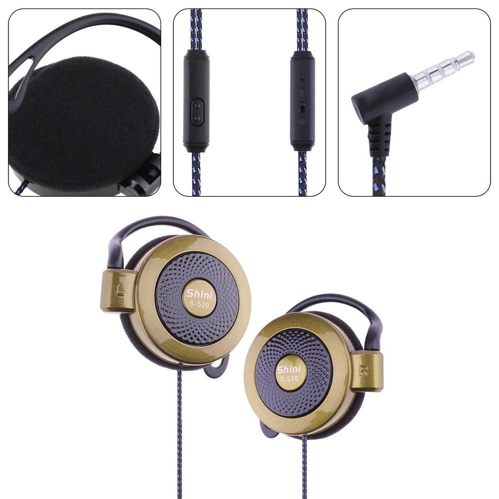 Tayinplus TJ-05B - Auriculares Deportivos de Oreja Abierta con Cable con  micrófono, Auriculares Jack de 3,5 mm para Trabajo, música, Juegos,  Reproductor de mp3… : : Electrónica