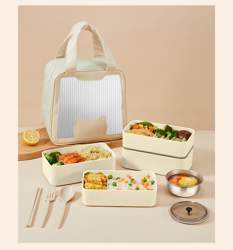 Portable Lunch Box Multi grid Lunch Box Office Worker - Temu