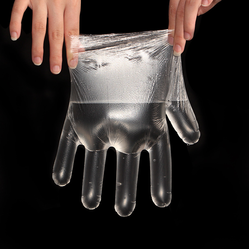 100pcs Guantes Desechables Transparentes Guantes De Plástico Sin Látex  Guantes De Preparación De Alimentos Seguros Para Cocinar Limpieza BBQ Cocina