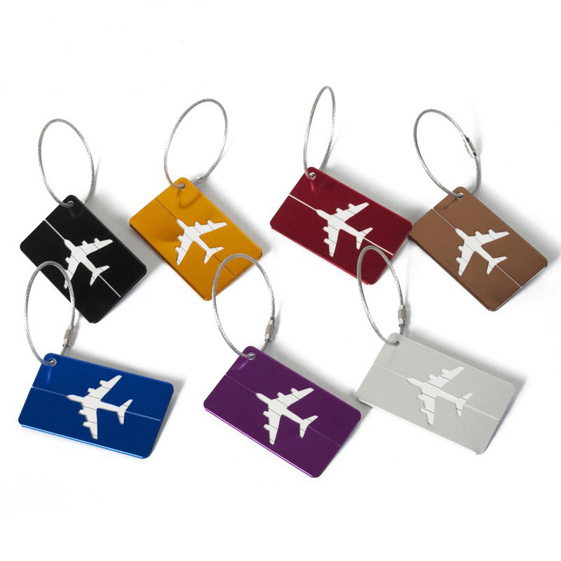 Around The World Luggage Tags PU Suitcase ID Addres Holder Baggage  Boarding Tag Luggage Label Travel Accessories