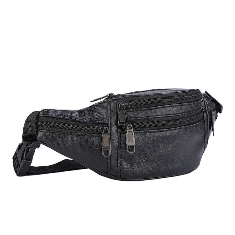 Leather Men Waist Bag | Outdoor Sports & Running | Our Store