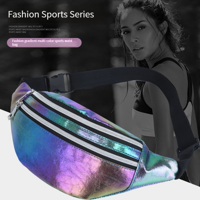 New Sports Fanny Pack Holographic Waist Bags Phone Pouch