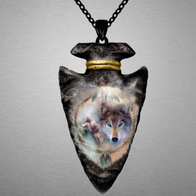 Punk Hip Hop Geometric Triangle Pendant Necklace