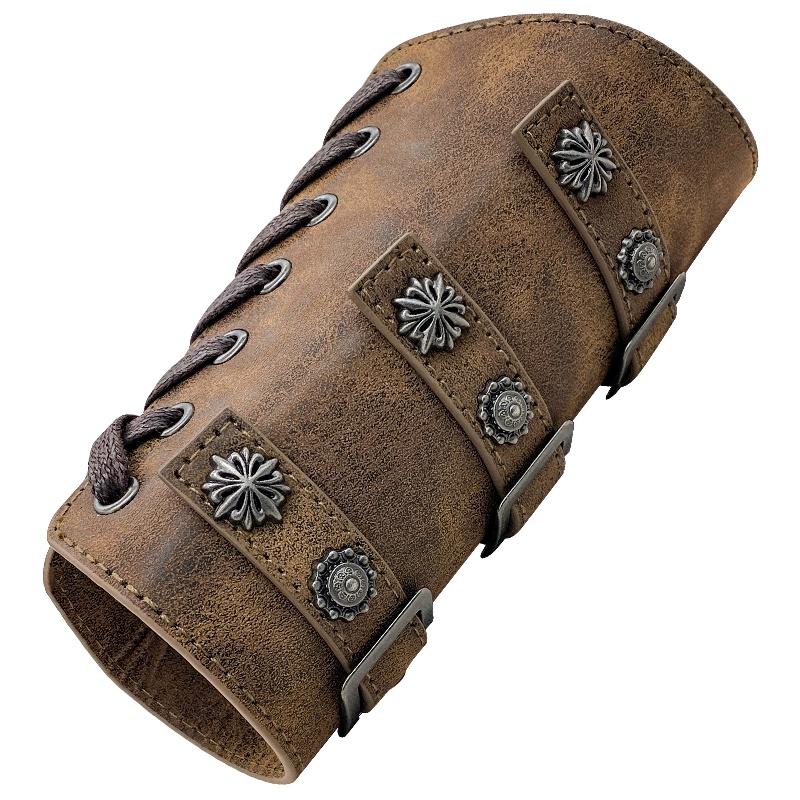 Medieval Pu Leather Buckle Arm Bracers Knight Larp Retro Renaissance Arm  Guards Viking Cosplay Costume, Don't Miss These Great Deals