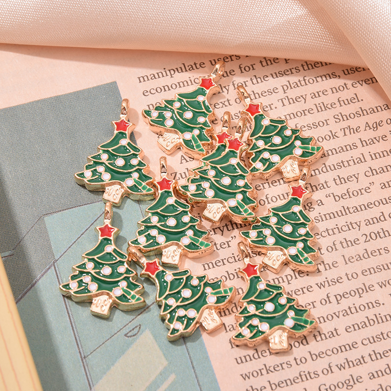 Cute Christmas Tree Alloy Accessories Pendant For Bracelet - Temu