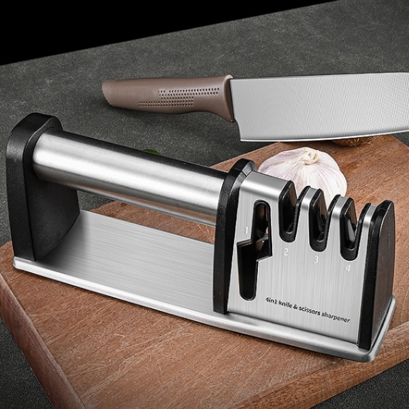 Durable Kitchen Knife Sharpener With Ergonomic Handle - Keep Your