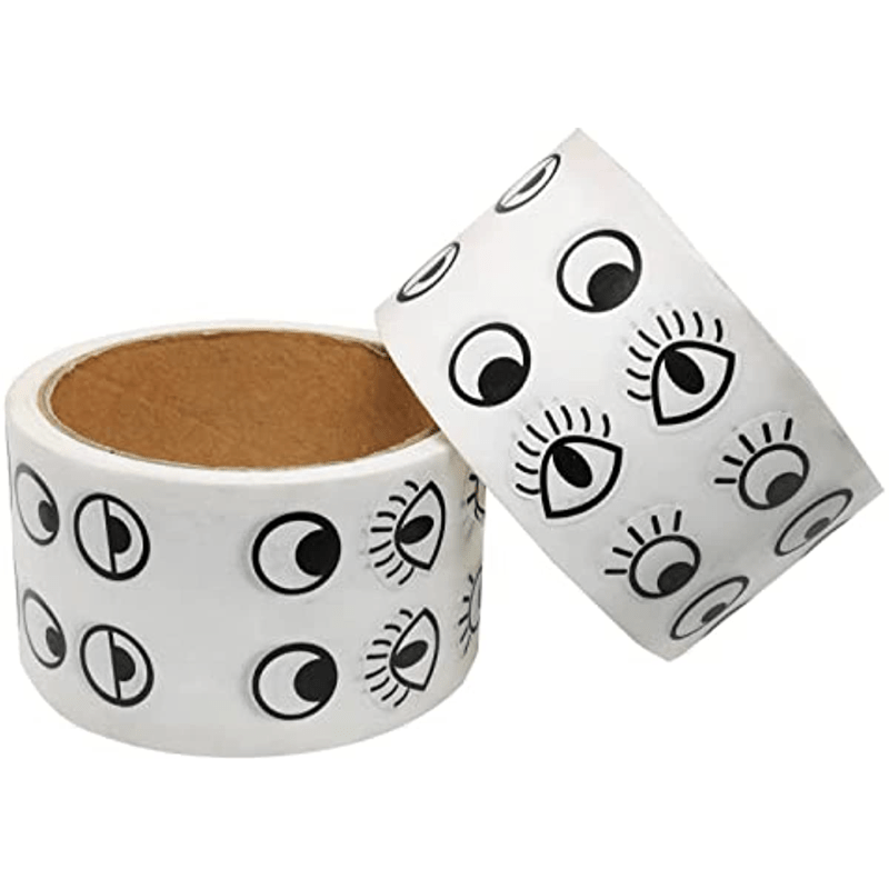 Nose Eyes Sticker 1 Roll(1000Pcs) Paper Roll Craft Eye Noses Mouth Stickers  Toy