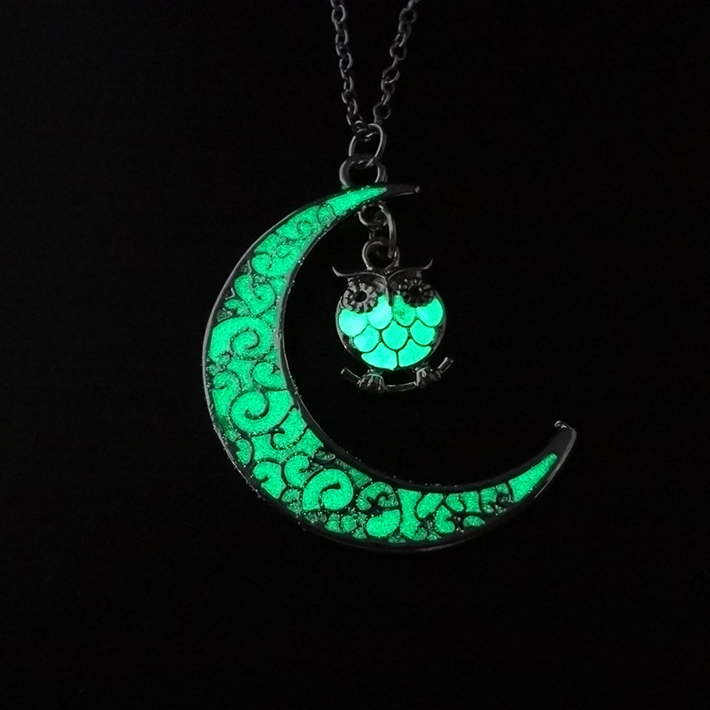 Glowing clearance moon pendant